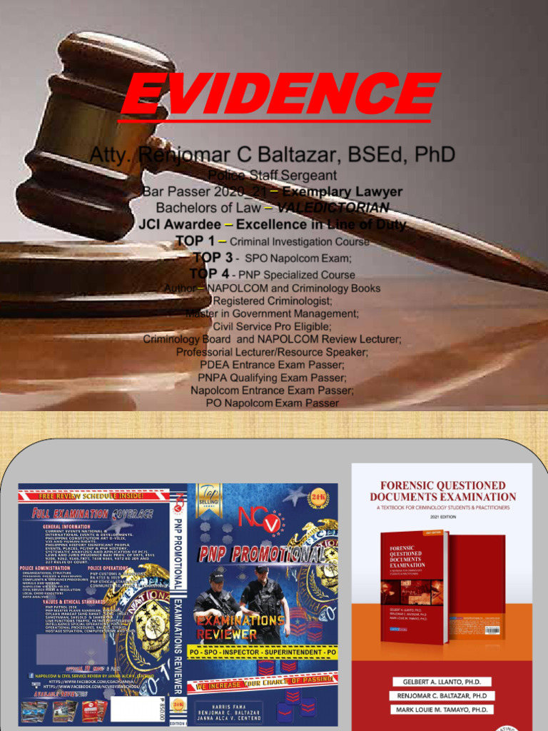 (CLJ 5) CRIMINAL EVIDENCE - Balta - Updated | PDF