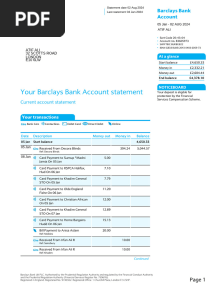 Uk Bank Statement