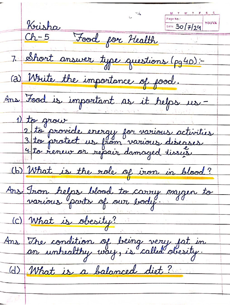 Evs Food For Health Pdf