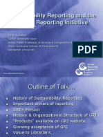 Sustainability Reporting and The Global Reporting Initiative