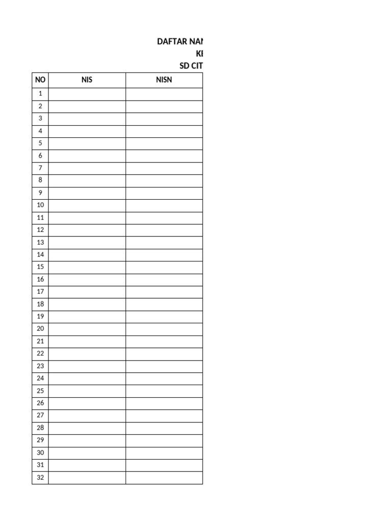 Format Nilai KM Informatika | PDF