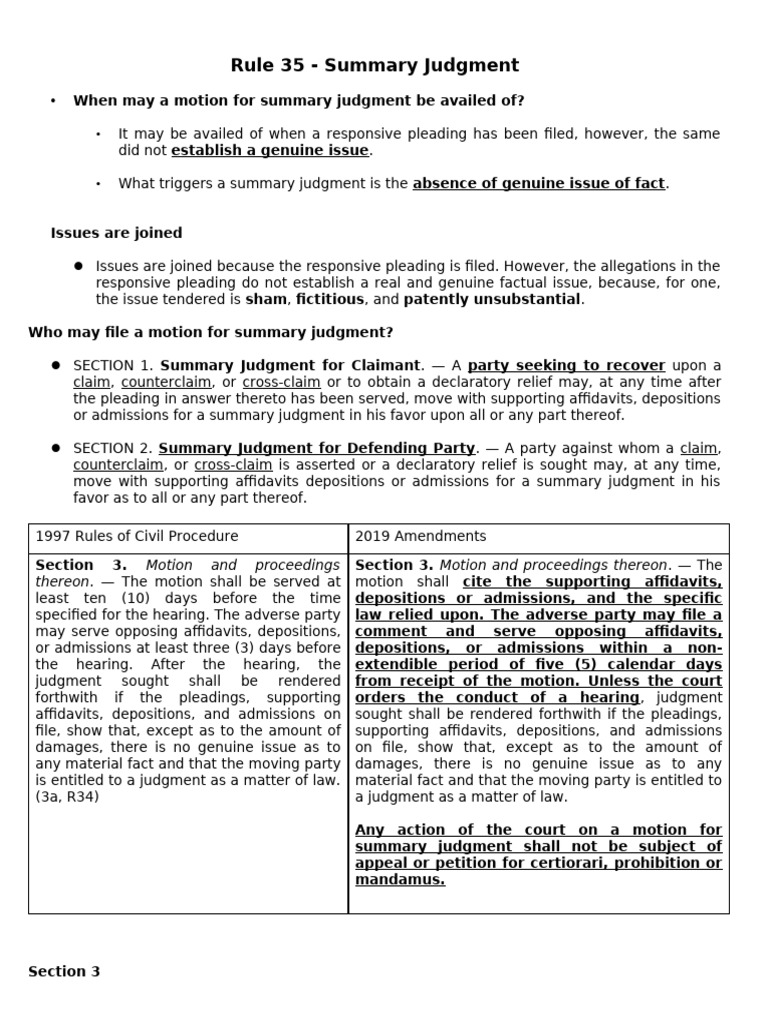 Rule 35 Onwards. Atty - CKA | PDF