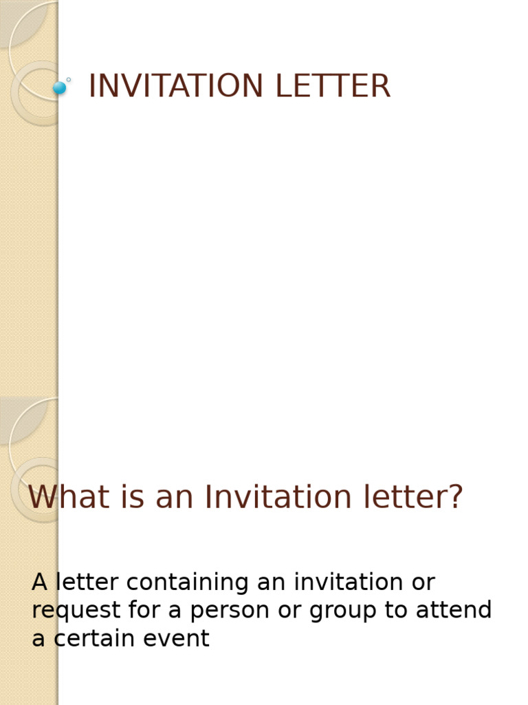 INVITATION LETTER Ok | PDF
