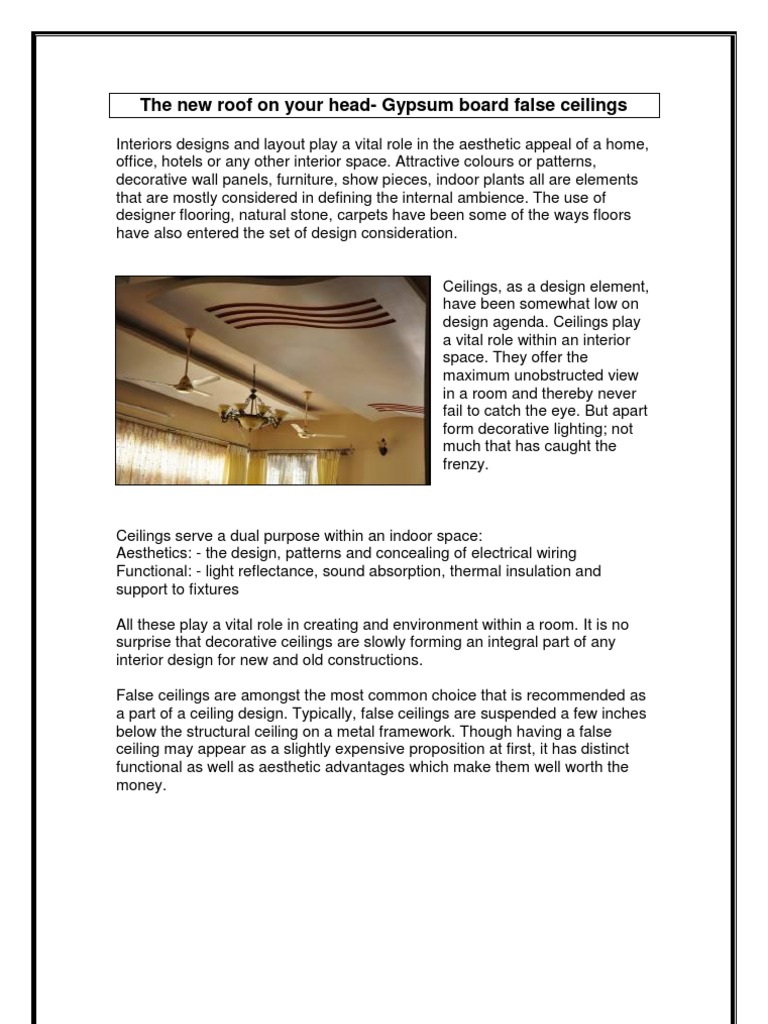 False Ceilings For Site Ceiling Drywall