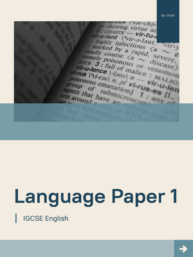 Understand the Format and Types of Questions on Language Paper 1 - 9FLE ...