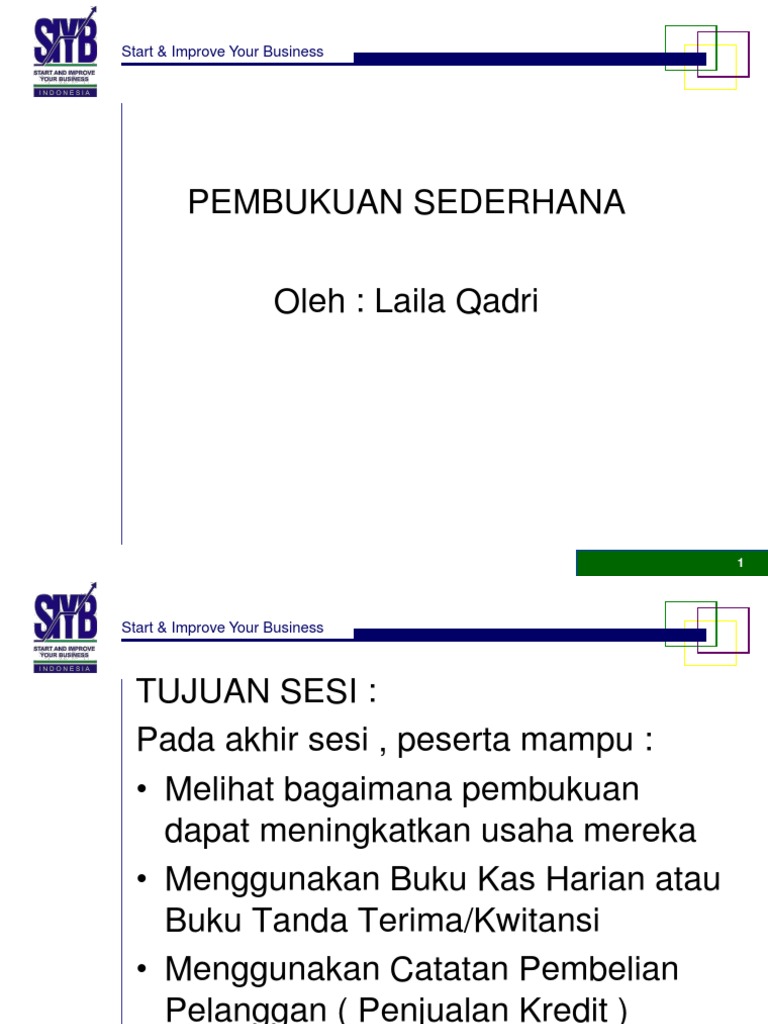 Materi Pembukuan Sederhana Ppt