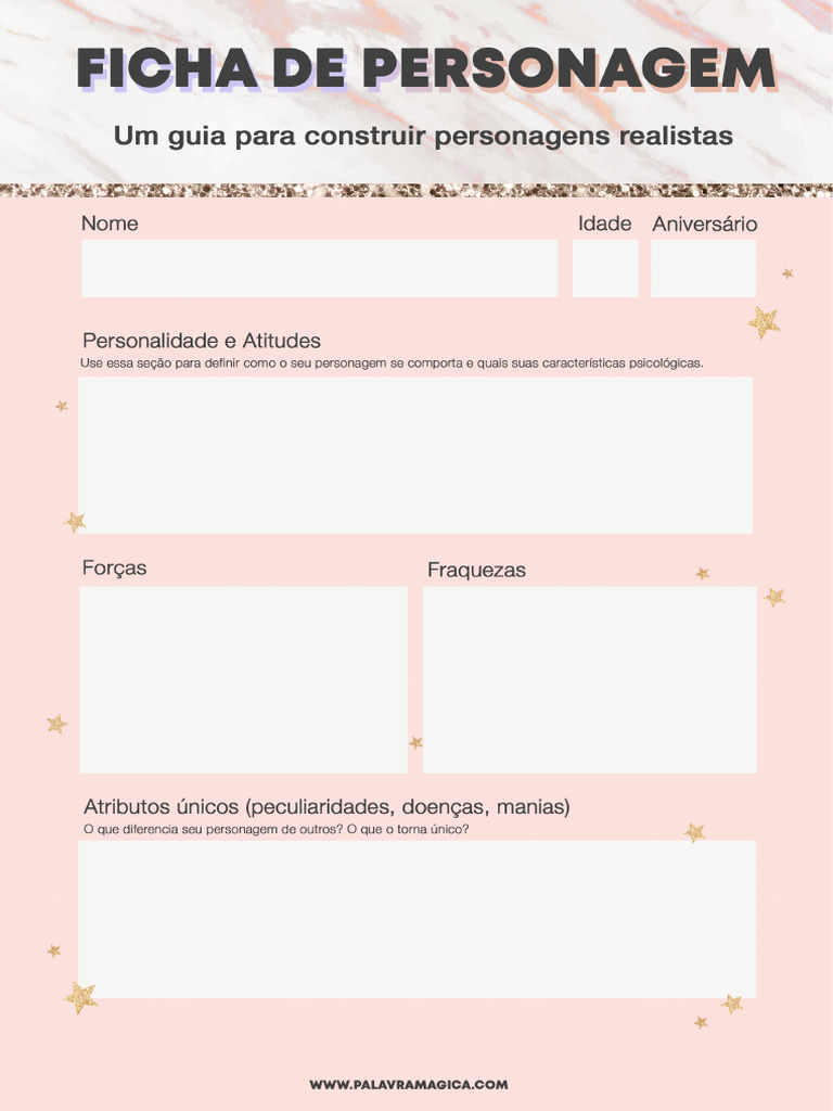Ficha de Personagem Editável | PDF