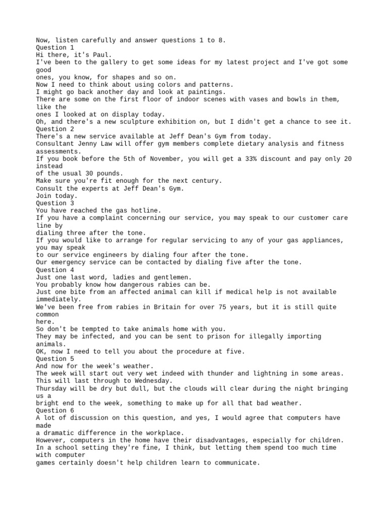 Vstep - Test 5 | PDF