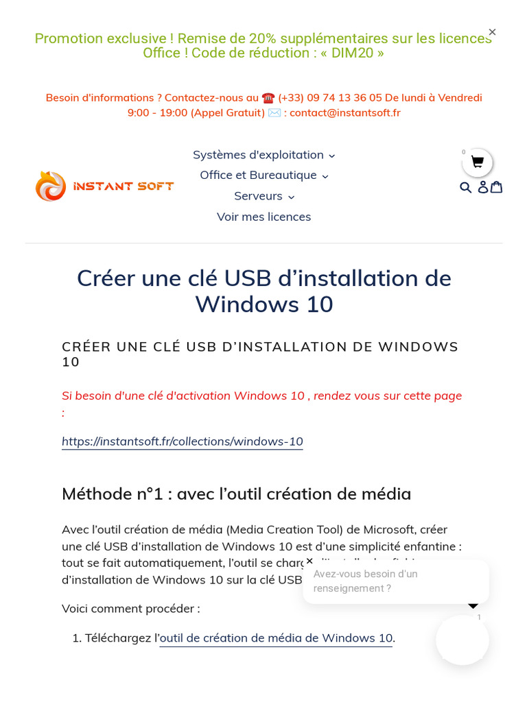 Comment créer une clé USB d'installation de Windows 11