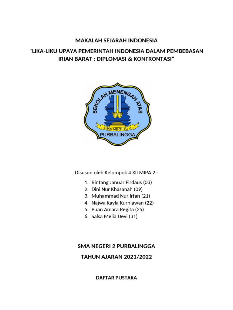 Cover Sejarah Indo Kelompok4 | PDF