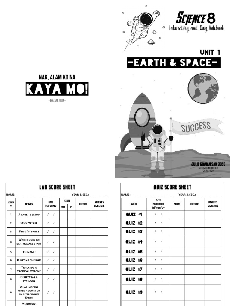 Earth & Space Activity Notebook | PDF