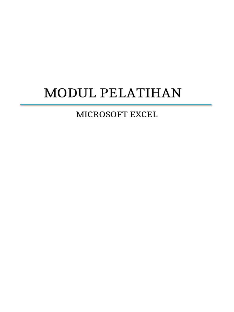 Modul excel 2010 pdf