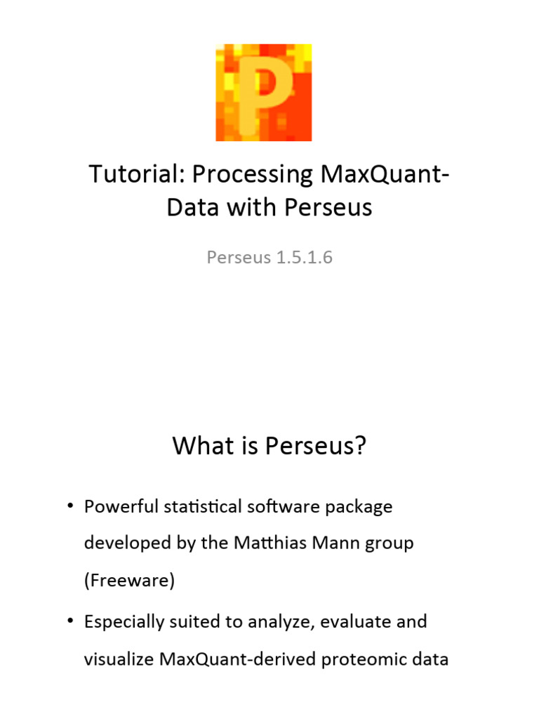 Perseus 1.5.1.5 Tutorial - Version2 | PDF