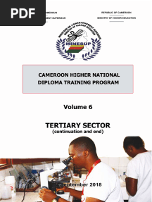 HND Curriculum For Medical Fields in Cameroon Sector 3 Vol 6 NW