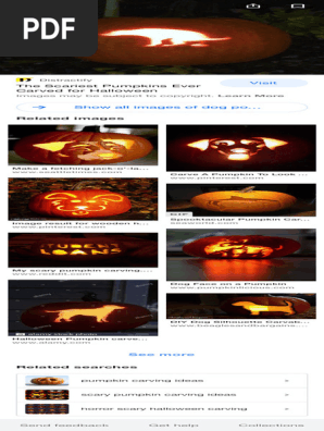 Dog Pumpkin carving
