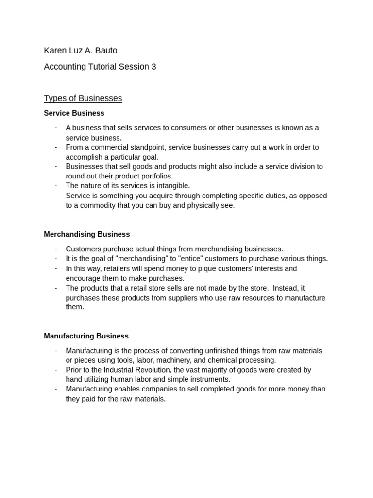 Accounting Session 3 | PDF