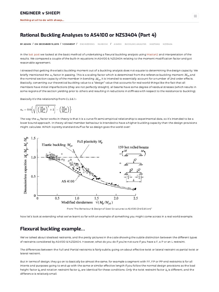Rational Buckling Analysis Techniques | PDF | Buckling | Applied And ...