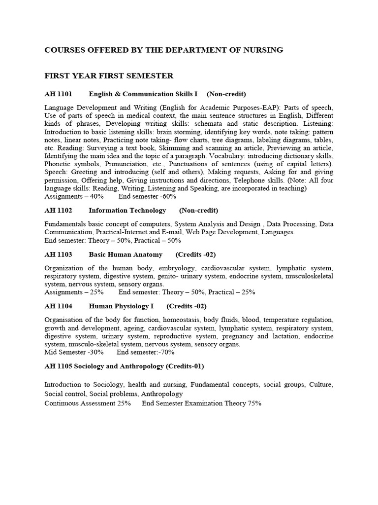 First year pdf