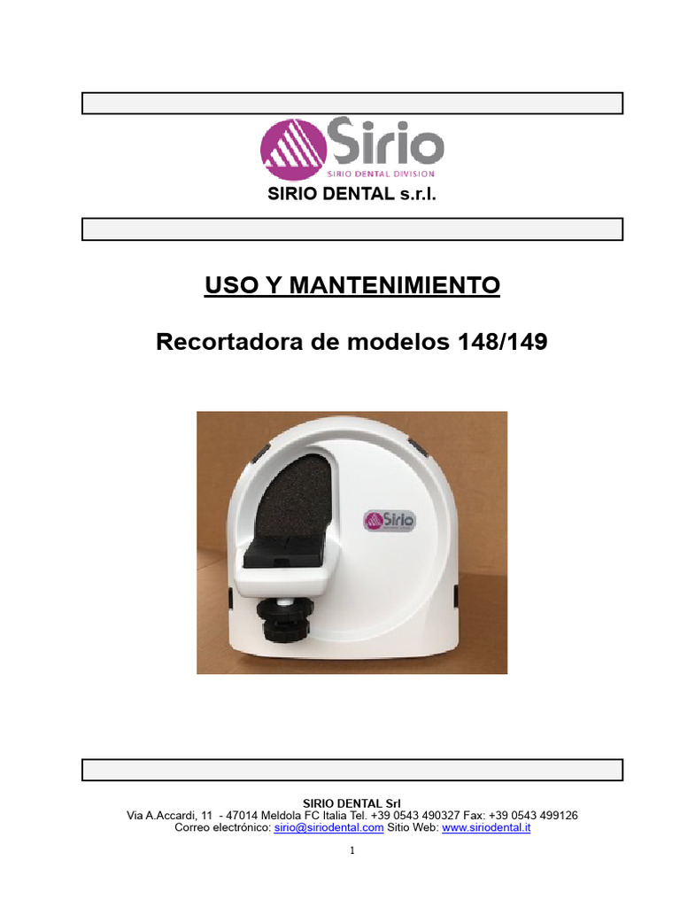 Manual De Instrucciones SQ148L Sirio PDF