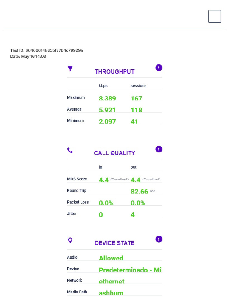 Network Test Highlights | PDF