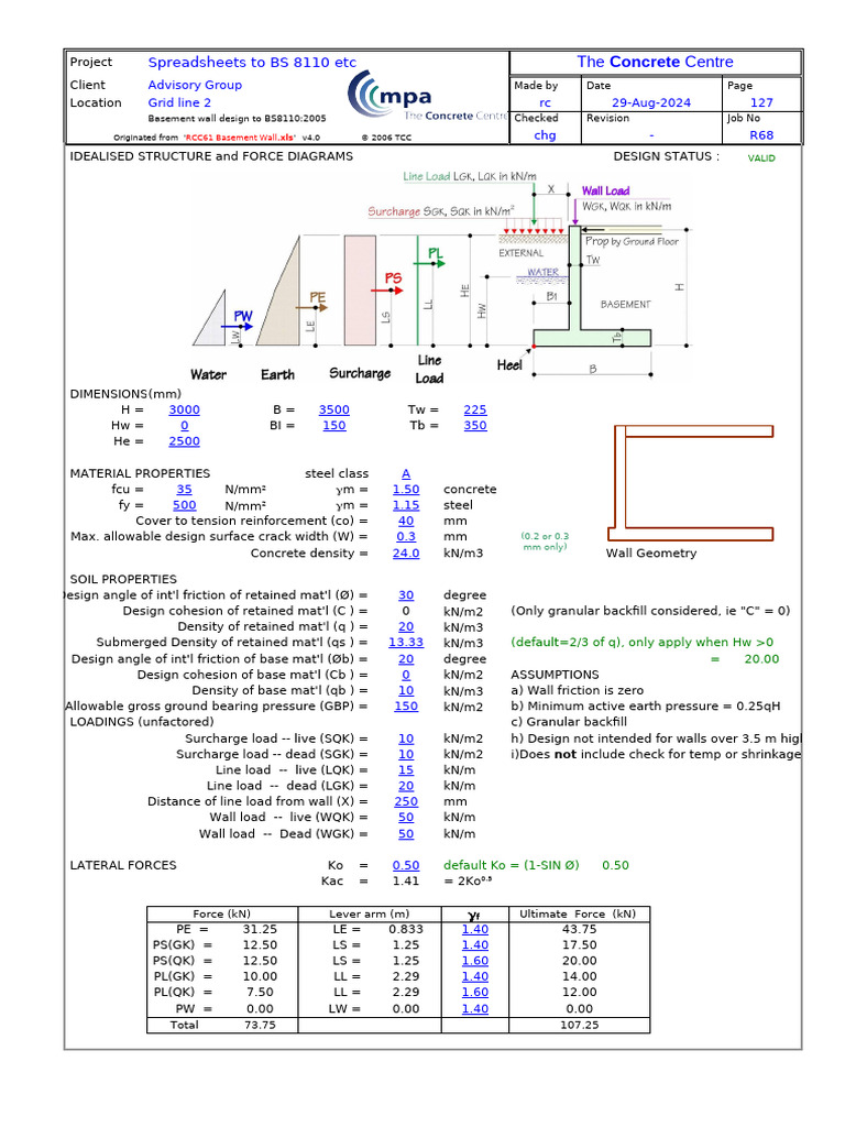 RCC61 Basement Wall | PDF