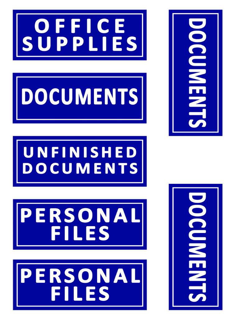 Drawer Label - Big | PDF