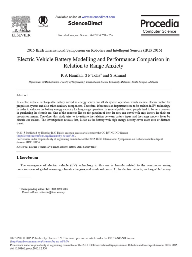 EV Battery Types and Range Anxiety Analysis | PDF | Lithium Ion Battery ...