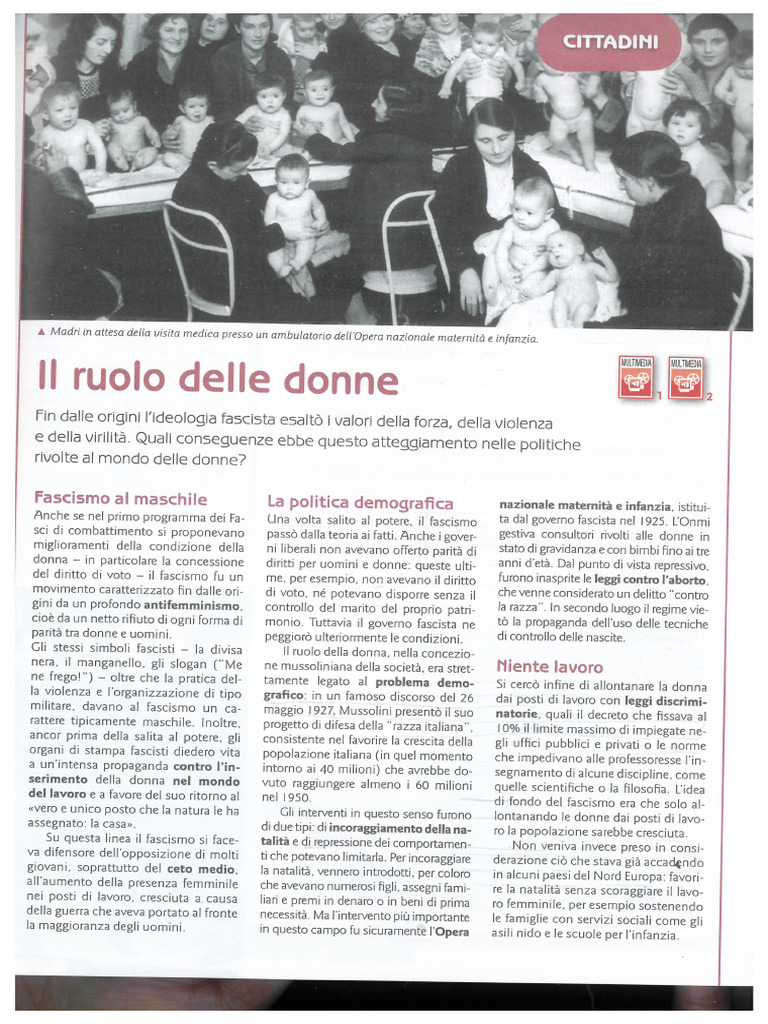 Il Ruolo Delle Donne | PDF