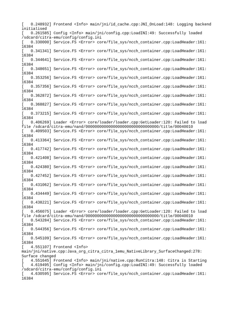 Citra Log - Txt.old | PDF