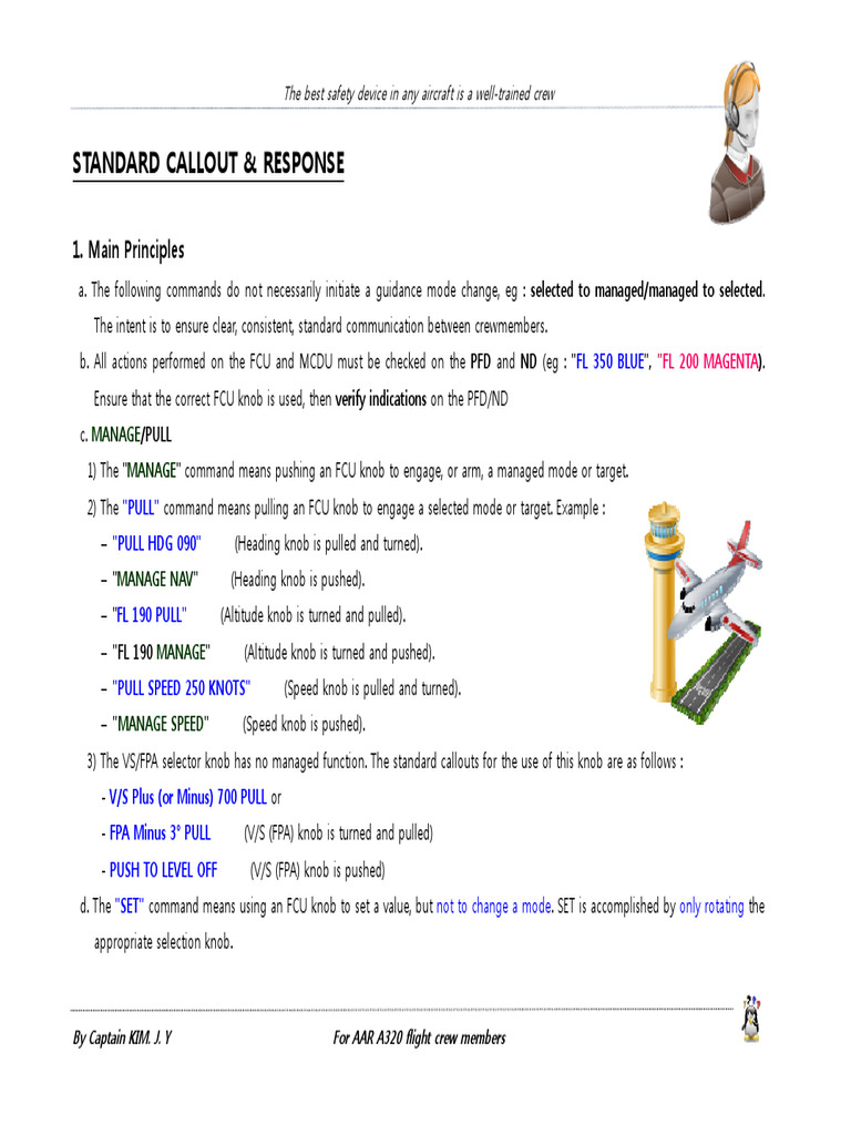 A320 Standard Callout | PDF