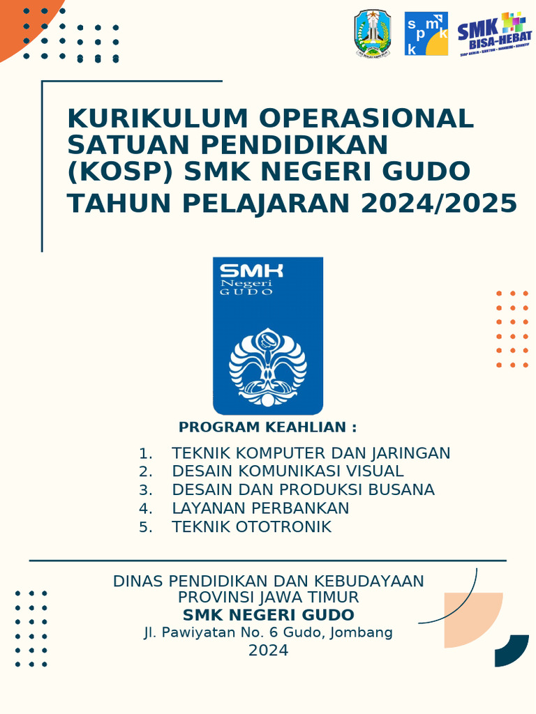 KOSP SMKN Gudo Tahun Pelajaran 2023-2024 | PDF