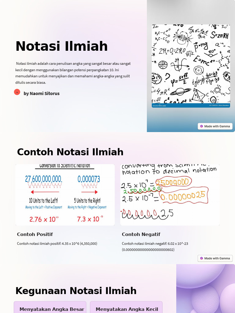 Notasi Ilmiah | PDF