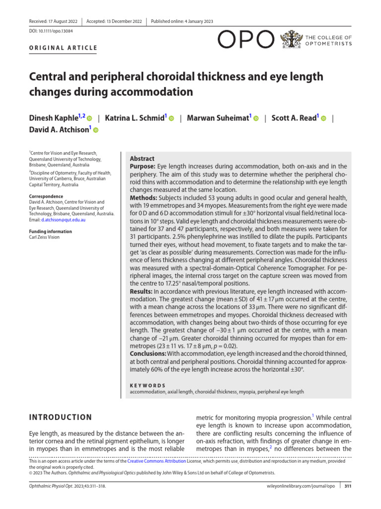 01.central and Peripheral Choroidal Thickness and Eye Length Changes ...