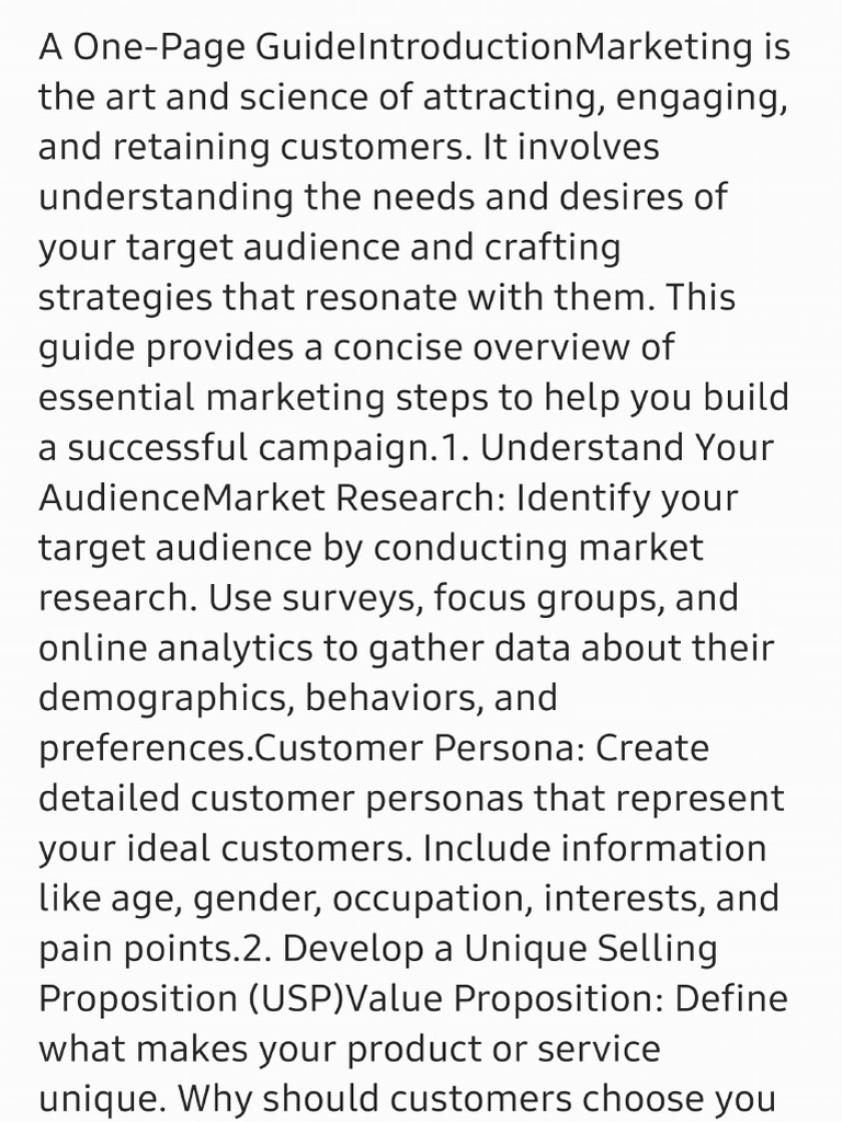 Mastering Marketing | PDF