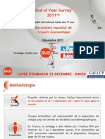 Enquête 2011 BVA-Gallup International pour le Parisien » et « Aujourd’hui en France »