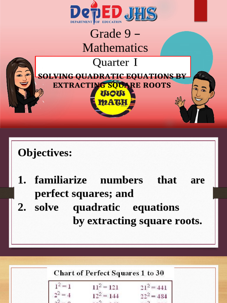 Grade 9 - Mathematics: Quarter I | PDF