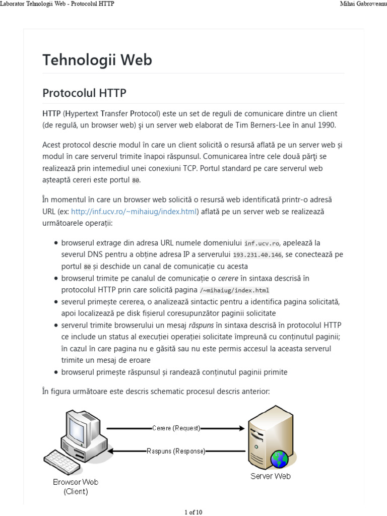 L Tehnologii Web | PDF