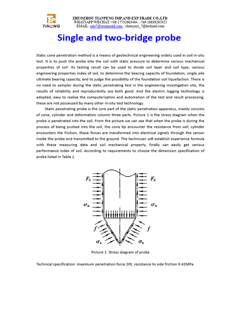 Single and Two-Bridge Probe Manul | PDF