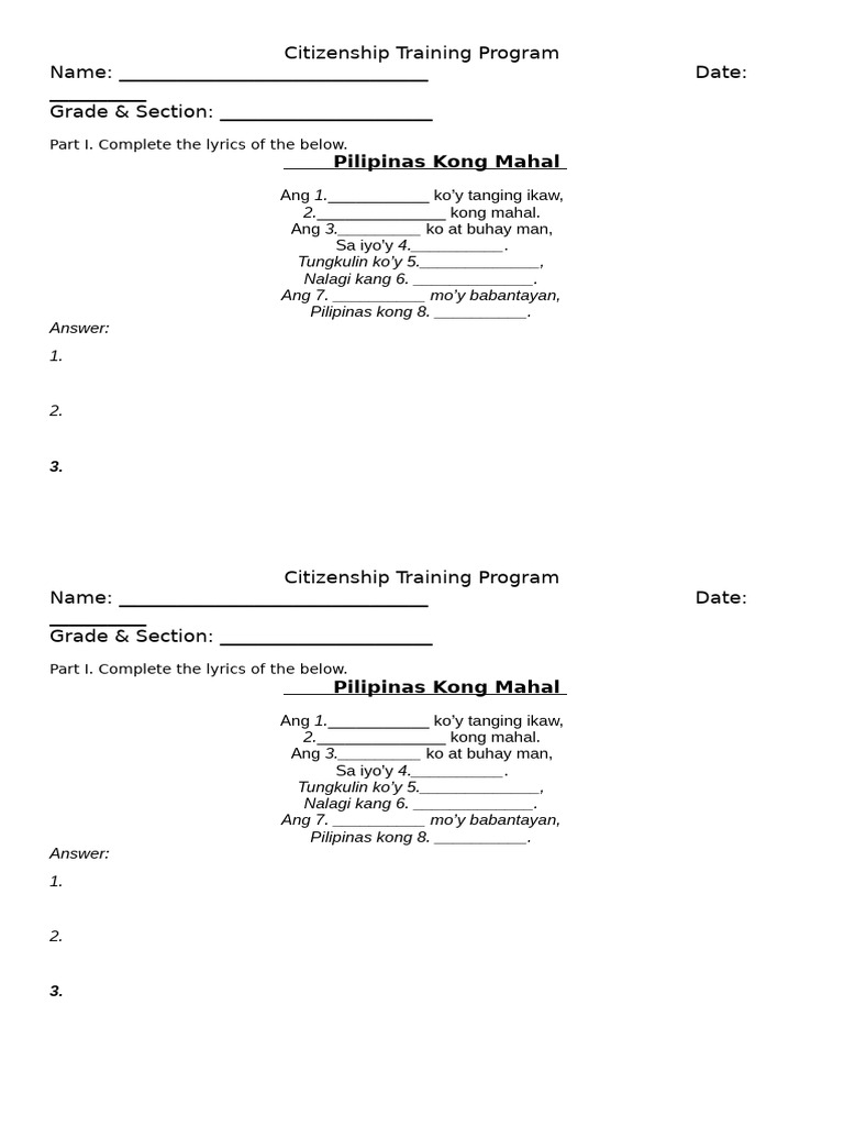 Student Citizenship Program | PDF