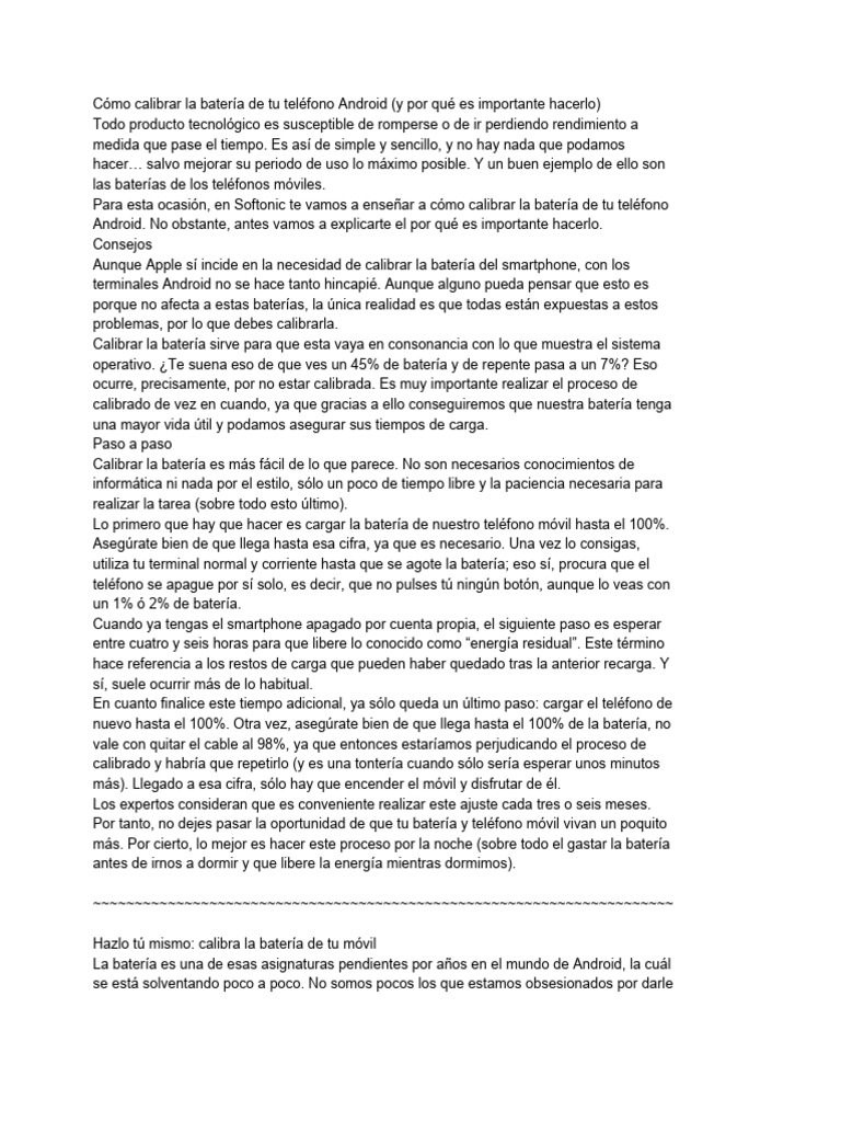 Calibrar bateria android pdf