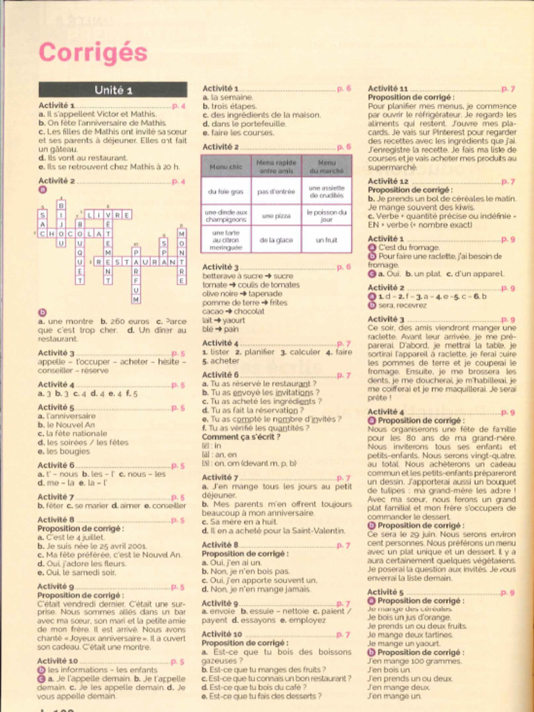 Corriges Delf A2 | PDF