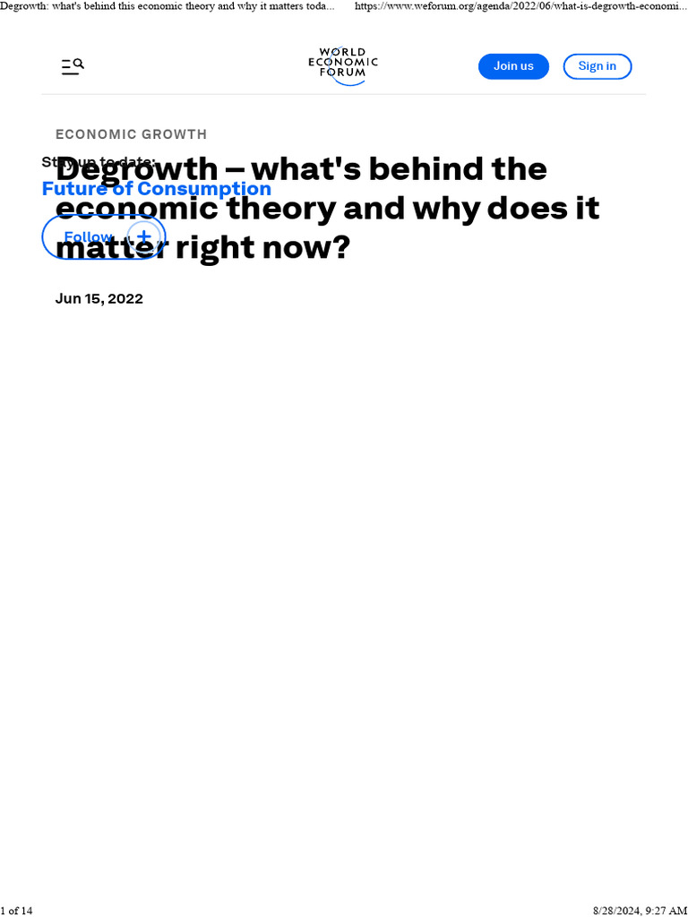 DEGROWTH WHAT S BEHIND THIS ECONOMIC THEORY AND WHY IT MATTERS TODAY intelligence overview