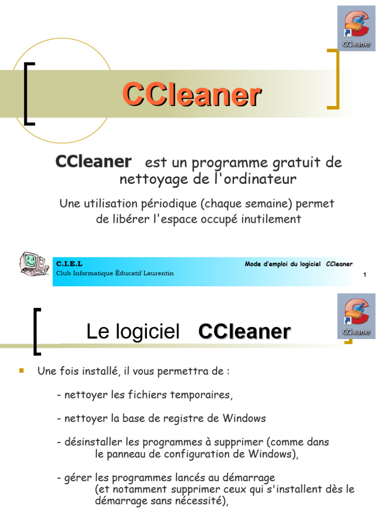 CCleaner 39 Pages | PDF