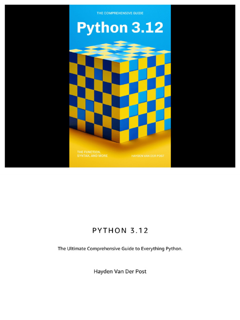 1 Python.3.12.the.total.comprehensive.guide.B0CKT4W26W | PDF
