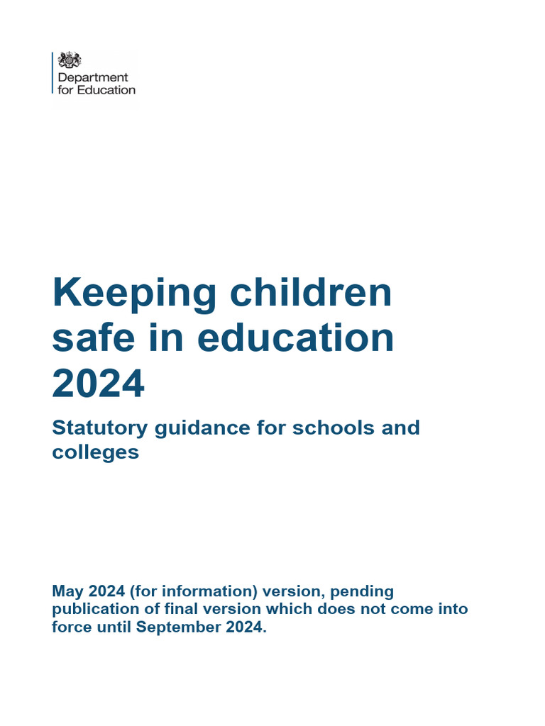 Keeping Children Safe in Education 2024 | PDF | Child Abuse | Business