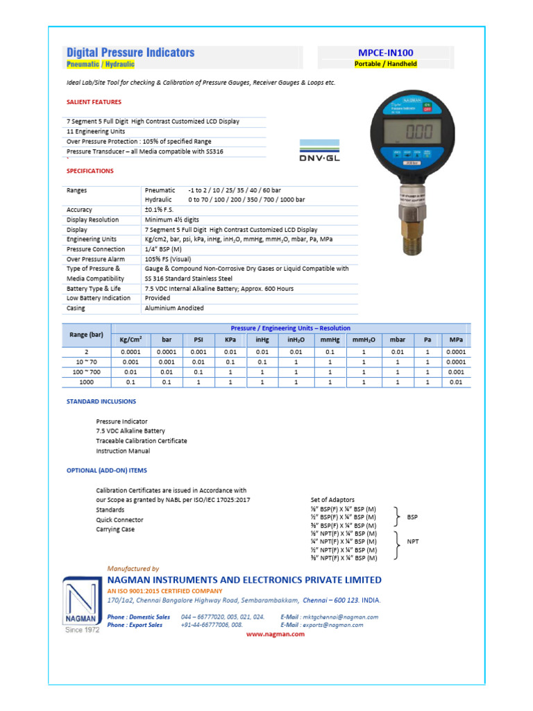 Mpce In100 | PDF