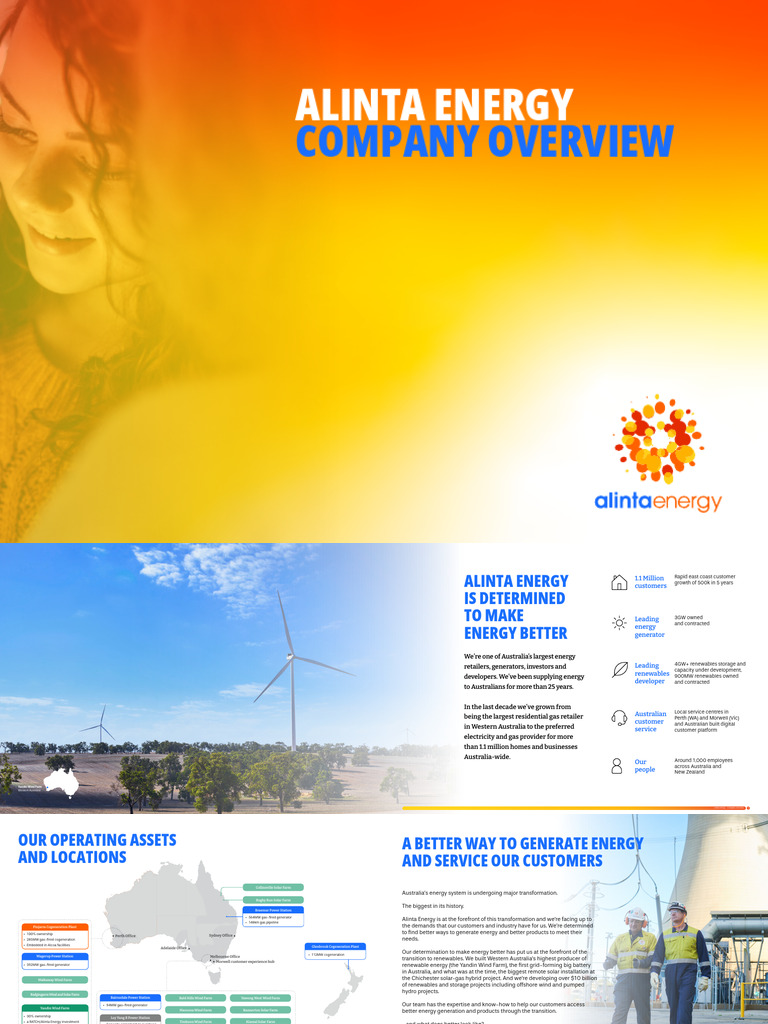 Alinta Energy Company Overview April 2024 | PDF