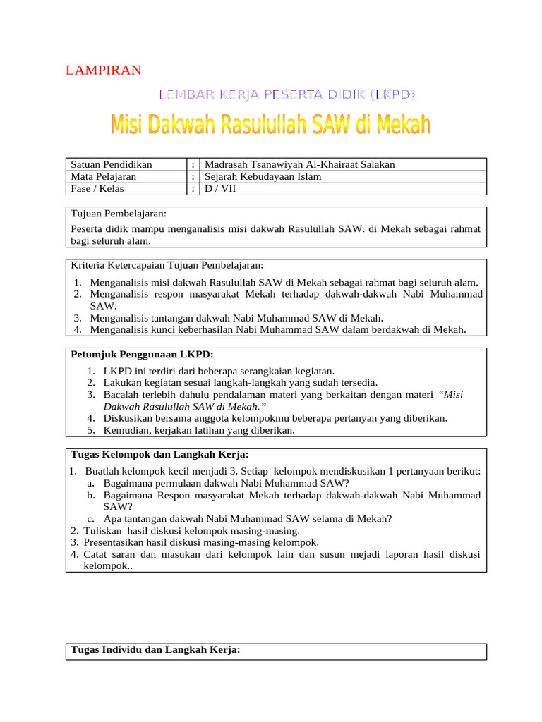 Lampiran Modul Ajar Ppl 1 | PDF