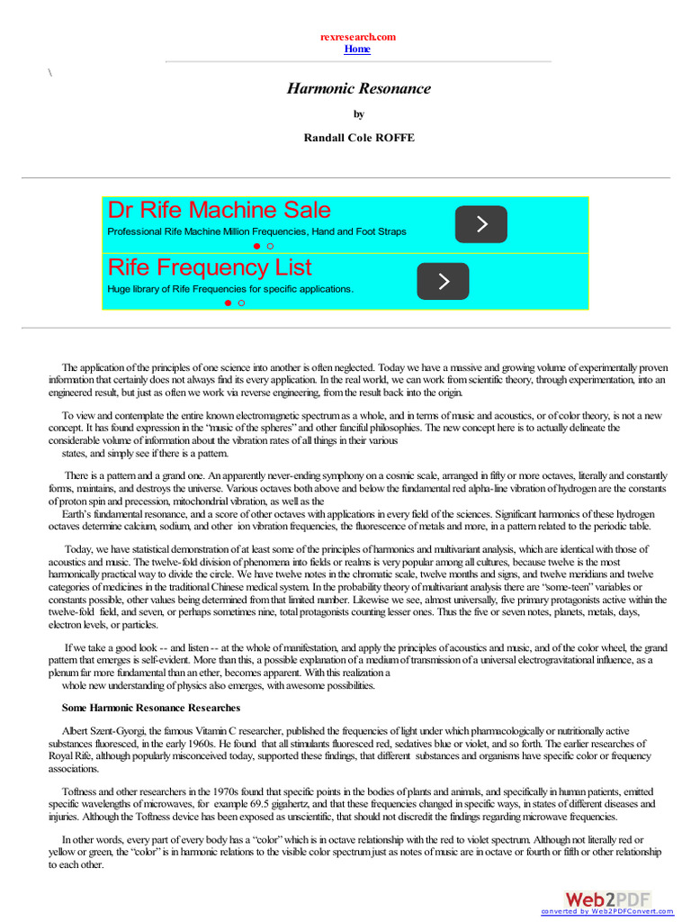 Frequency Octave Study PDF PDF