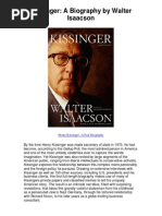 Download Kissinger a Biography by Walter Isaacson - Henry Kissinger--A Fair Biography by Omarr33 SN76386244 doc pdf